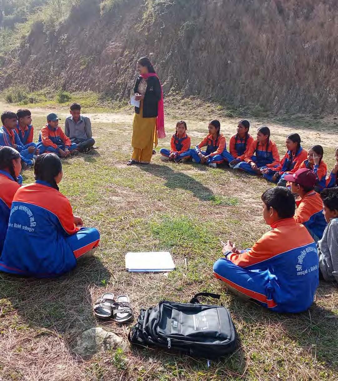 Loo Niva supported in reforming the school-based child clubs in the project location